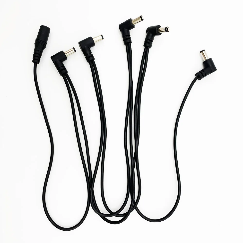 Guitar Pedal Power Supply Cable for Effects Adapter Plug Daisy Chain 1 to 3 4 5 6 Ways 9V DC