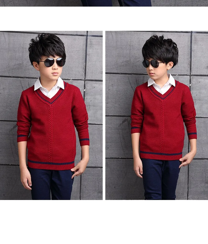 2017 Children's sweater Winter new Keep warm Cashmere boy sweater V-collar Kids for boys Children's clothing Winter clothing HTB1emPpOXXXXXbmapXXq6xXFXXXD - 2017 Children's sweater Winter new Keep warm Cashmere boy sweater V-collar Kids for boys Children's clothing Winter clothing
