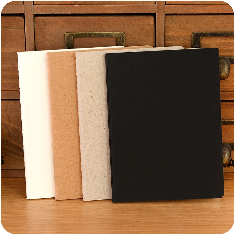 

DIY A6 Cute Kraft Paper Notebook With Blank Paper Creative Sketch Book Kids Gift Korean Stationery Student 2002