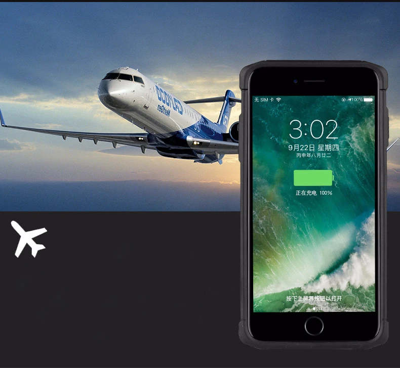 Extpower 5000 мАч для iPhone 6 6S 7 8 ударопрочный Тонкий чехол с аккумулятором Plus чехлы