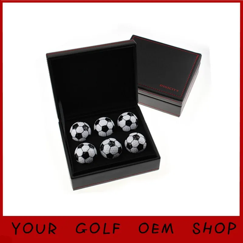 Custom Logo Accept 6pcs football golf balls in Elegant Box Golf Gift Golf Present for friend Custom Logo Accept 6pcs football golf balls in Elegant Box Golf Gift Golf Present for friend