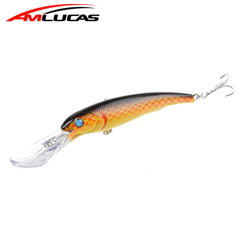 Amlucas 16 سنتيمتر 28g المتذبذب الصيد إغراء Crankbait أسماك بيكي باس التصيد الاصطناعي الطعم بايك Swimbait الصيد معالجة WW65