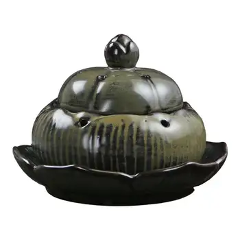 

Porcelain Incense Holder Creative Smoke Backflow Incenser Burner Zen Buddhism Censer For Living Room And Home Office Decoration
