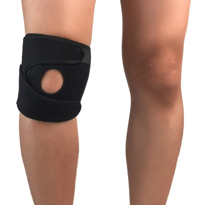 1 pcs Adjustable Sports Training Elastic Knee Support Brace Hole