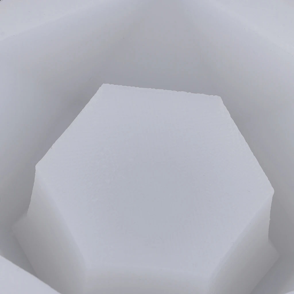 Hexagonal Shape Silicone Mold Mould DIY Ashtray Plaster Cement Mould For Succulent Plants Art Flower Pot DIY Candle Holder Mould
