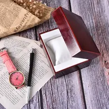Модные роскошные деревянные часы шкатулки для хранения и переноски Подарочная коробка с подушкой
