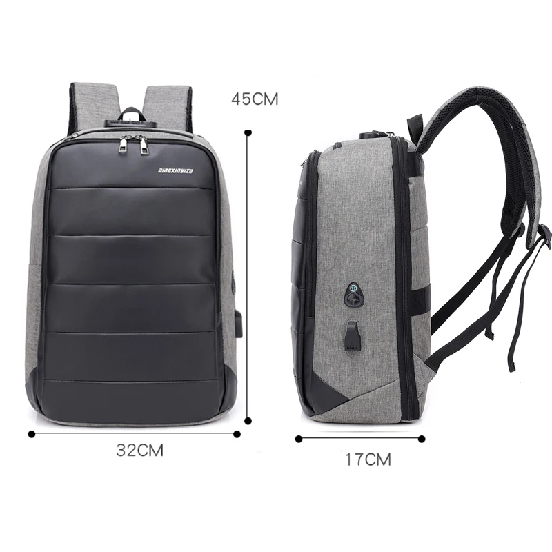 2019 nuevos hombres mochila de gran capacidad de 15 pulgadas portátil mochila impermeable Anti-robo de moda plegable mochila saco un dos plecak