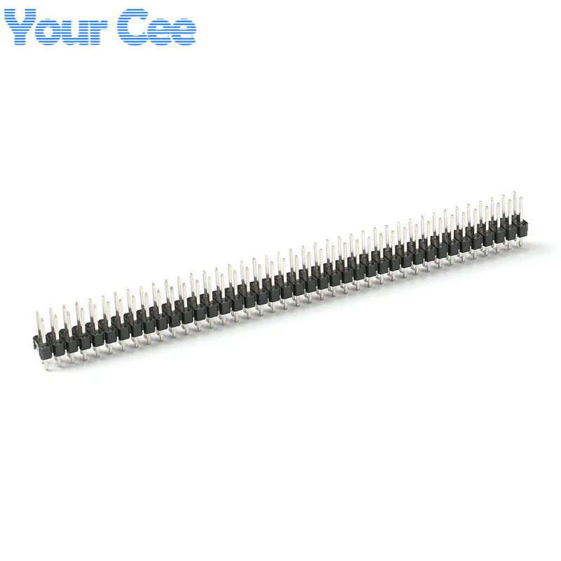 2x40 Pin Male Double Row Pin Header Strip (2)
