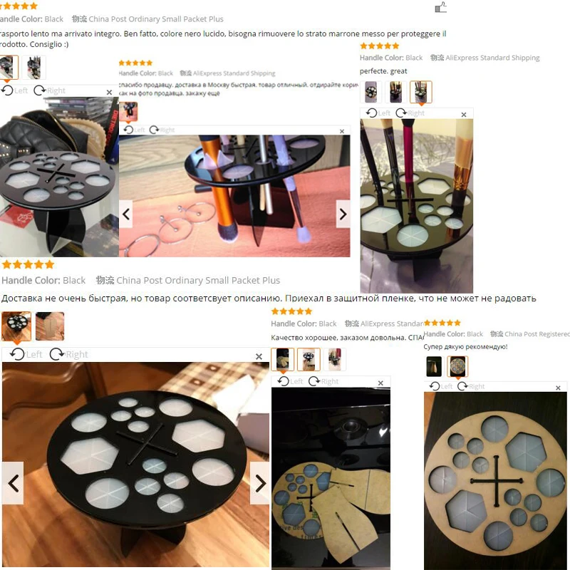 Buy Online 14 Hole Make up Brush Set Dry Rack Drying Brushes Shelf