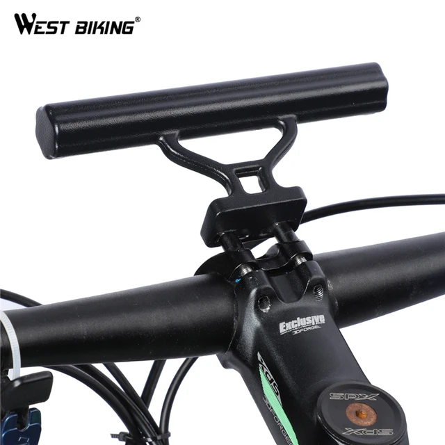 WEST BIKING Bike Handlebar Extender Flashlight Holder Handle Bar