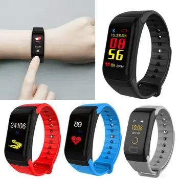 

NEW Bluetooth Smart Bracelet Wristbands Sport Watch Step Calorie Counter Heart Rate Tracker 3C07