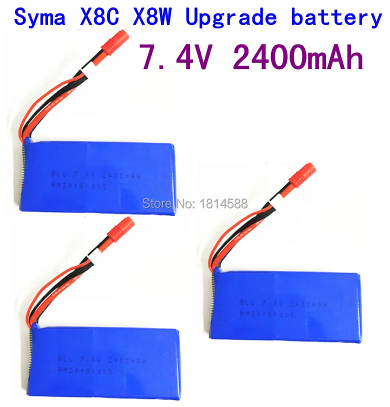 3pcs SYMA X8 X8A X8C X8C 1 X8W X8G 7 4V 2400 mAh Li po font