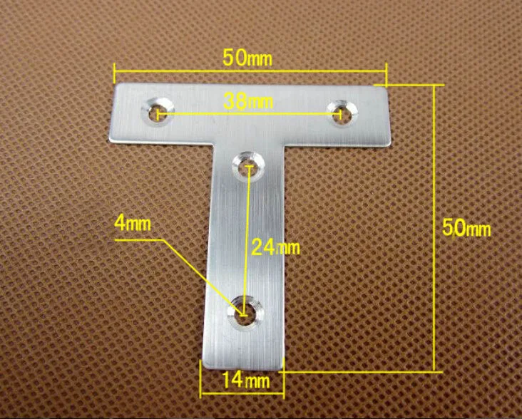 20 штук Нержавеющая сталь угловая пластина угловой кронштейн 50 мм x 50 мм