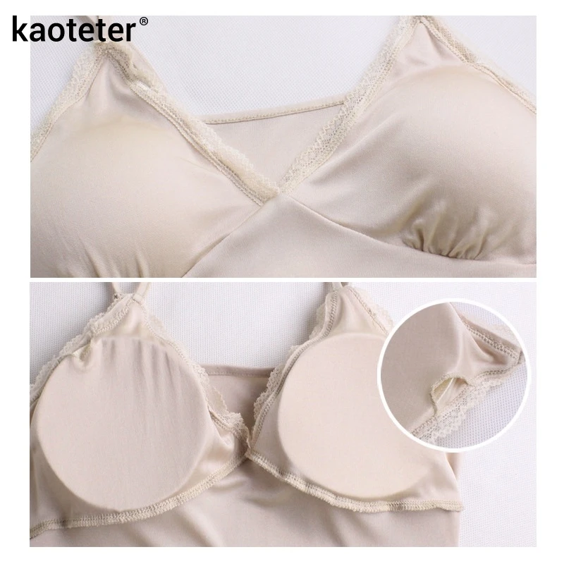 100% Pure Silk Women's Full Slips Femme Sexy Lace V Long Inner Lining Underdskirt Female Chemise Petticoat Slip Woman With Pads 100% Pure Silk Women's Full Slips Femme Sexy Lace V Long Inner Lining Underdskirt Female Chemise Petticoat Slip Woman With Pads