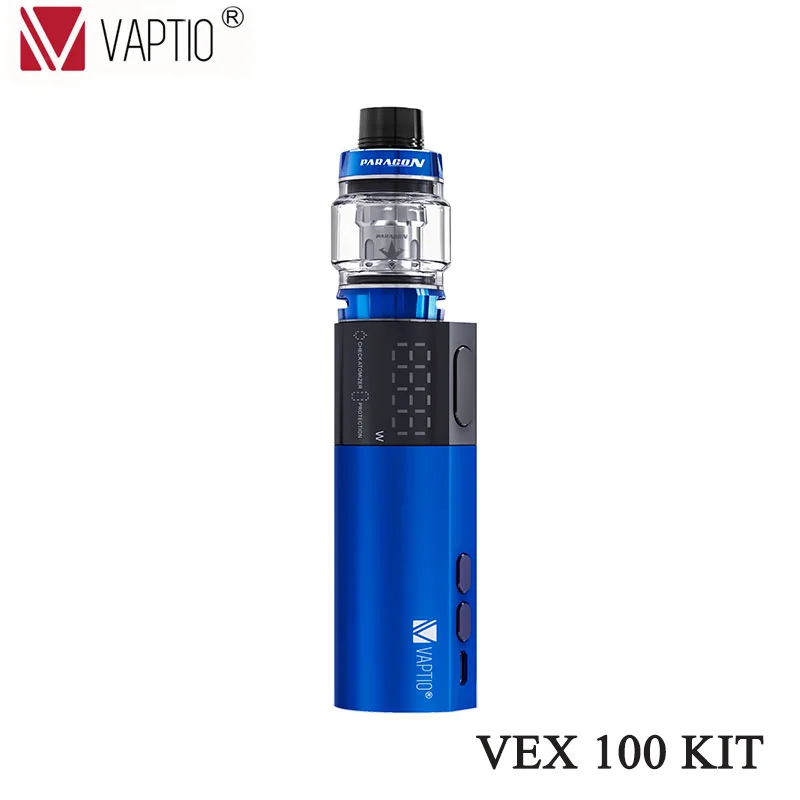 Электронная сигарета Vaptio VEX 100 Vape комплект с 8,0 мл Танк один батарея дизайн 510 потоковый модуль установлены TFV12/TFV8 танк