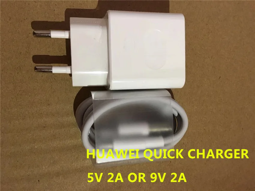 

F huawei p20 lite charger QC 2.0 Quick Fast Charge Adapter &Usb Cable For P10 P9 P8 Lite Honor 9 8 Mate 10 nova 2 2i 3 3i