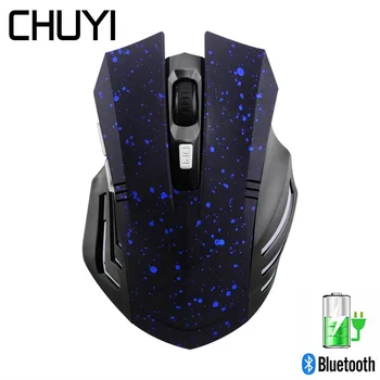 

Wireless Gaming Mouse Bluetooth Silent Rechargeable Optical Computer Gamer Mause Star Pattern Mice 7 Buttons For PC Macbook Pro