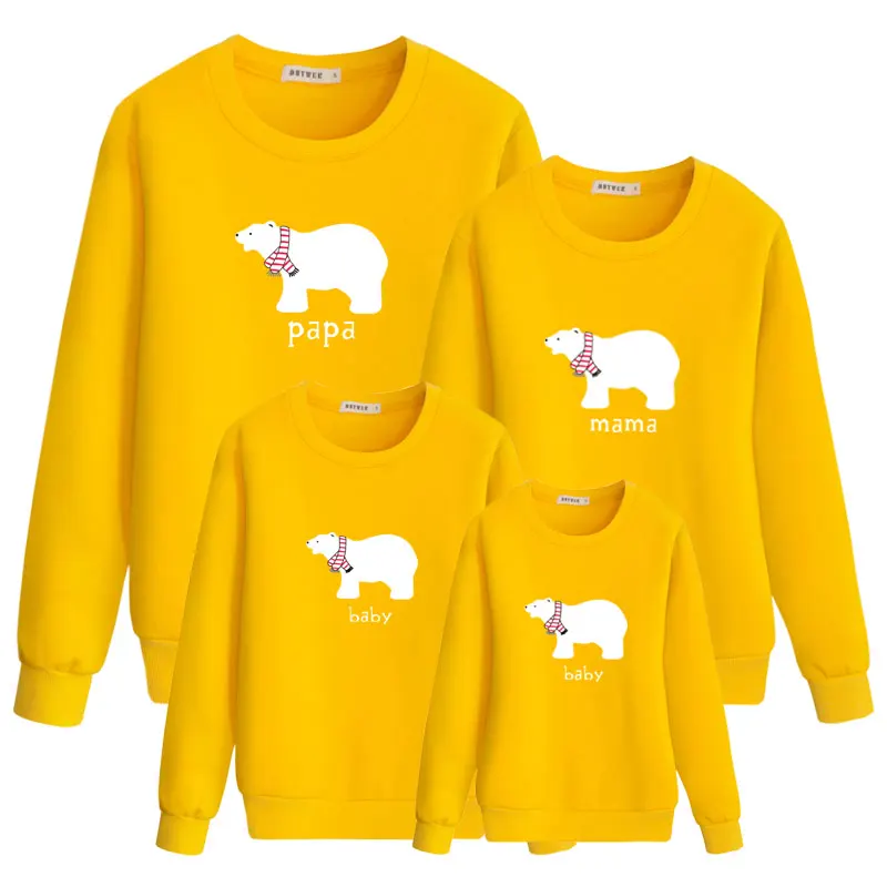 Семейные футболки; одинаковые комплекты; одежда для мамы, медведя, малыша; для папы, мамы и меня, мамы и дочки; Рождественский образ; толстовка; nmd - Цвет: color 3