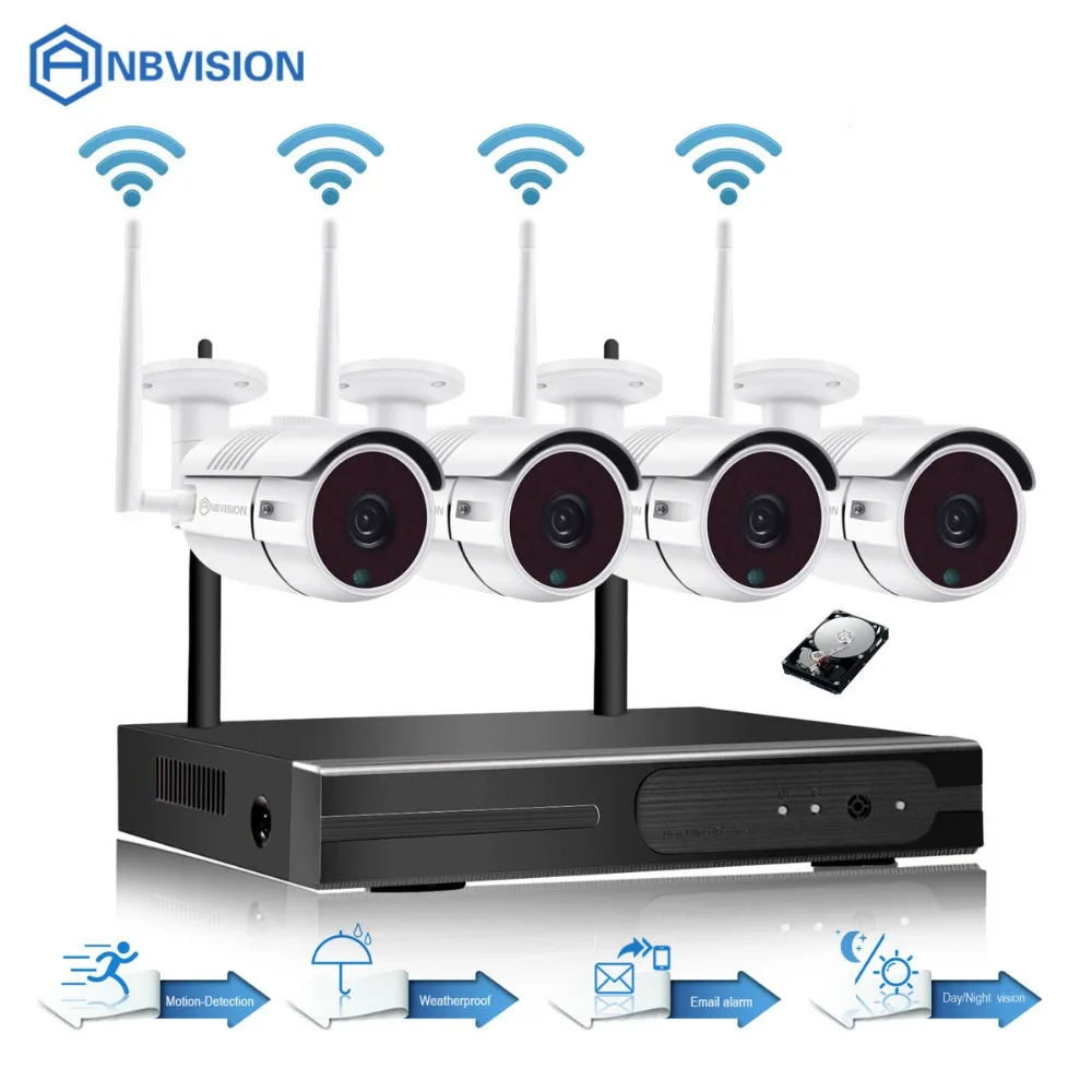 Eyessys 4/8CH 1080 P Беспроводной NVR CCTV Системы Wi Fi 4/6/8 шт. 960 водонепроницаемый P2P Пуля IP
