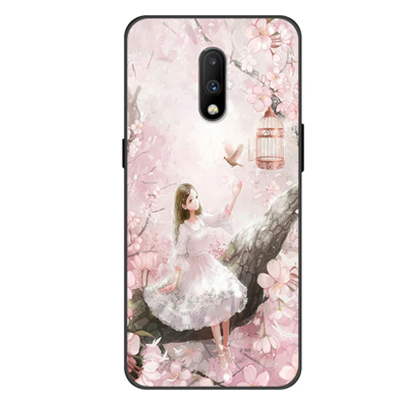 Чехол для OnePlus 7 силиконовый мягкий чехол задняя крышка для OnePlus7 милые Мультяшные узорчатые телефонные чехлы для One Plus 7 Coque