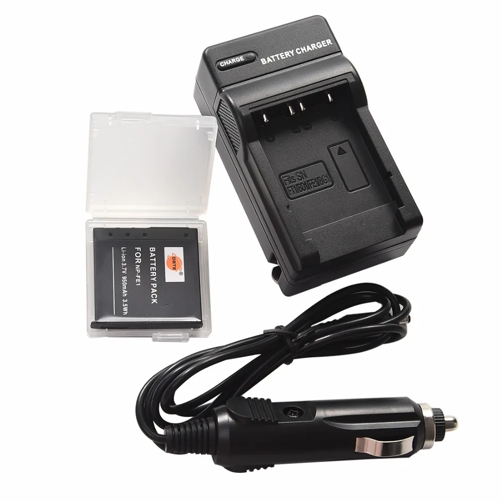 DSTE NP-FE1 Батарея дело защитник+ путешествия и автомобильное Зарядное устройство для sony Cyber-shot DSC-T7 DSC-T7/B DSC-T7/S Камера