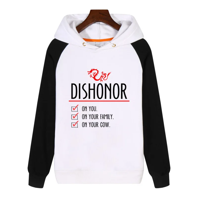 

Mulan Dishonor on Your Cow Hoodies fashion men women Sweatshirts winter Streetwear Hip hop Tracksuit Sportswear GA550