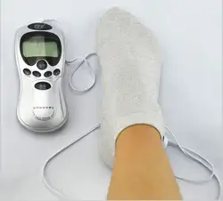 Массаж ног Носки десятки, электрод Носки серебро волокна Носки, уход физиотерапевтические Носки, повышает циркуляцию крови теплые ноги