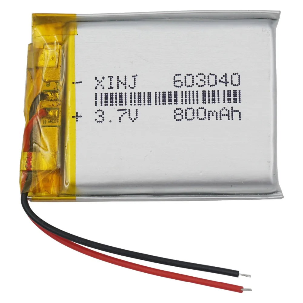 3,7 V 800 mAh литий-полимерный Батарея 603040 для gps музыкальный плеер с динамиком MP3/MP4 вождения телефон часы камера для машины dvc DVR