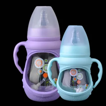 

1Pcs 150/240ML Glass Silicone Fully Automatic Baby Bottle Feeding and Care Baby Feeding Bottle Newborn Baby Bottles