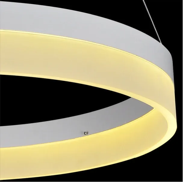 Contemporary and contracted restaurant LED round droplight, high-end atmosphere creative acrylic chandelier