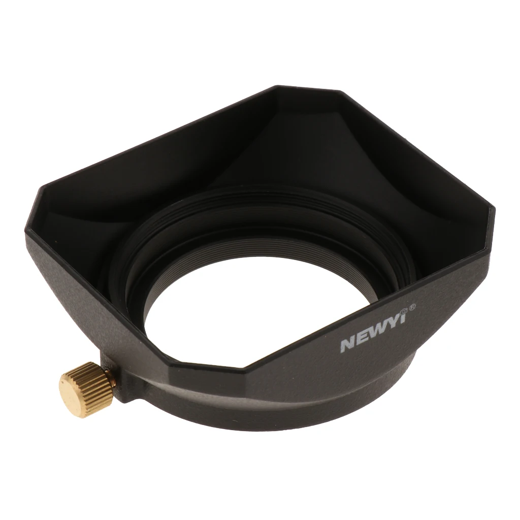 Universal DSLR Mirrorless Camera Square Lens Hood Cover 43mm Protector for Telephoto Lens Standard Lens and Wide Angle Lens