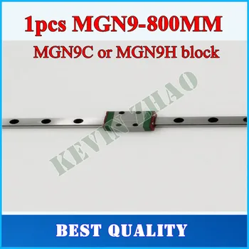 

9mm Linear Guide MGN9 L= 800mm linear rail way + MGN9C or MGN9H Long linear carriage for CNC X Y Z Axis