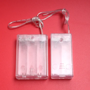 

1Pcs 2x 3x Transparent Battery Box With Cover Cable Switch DIY AA Battery Holder AA 4.5V Box for Rechargeable Batteries