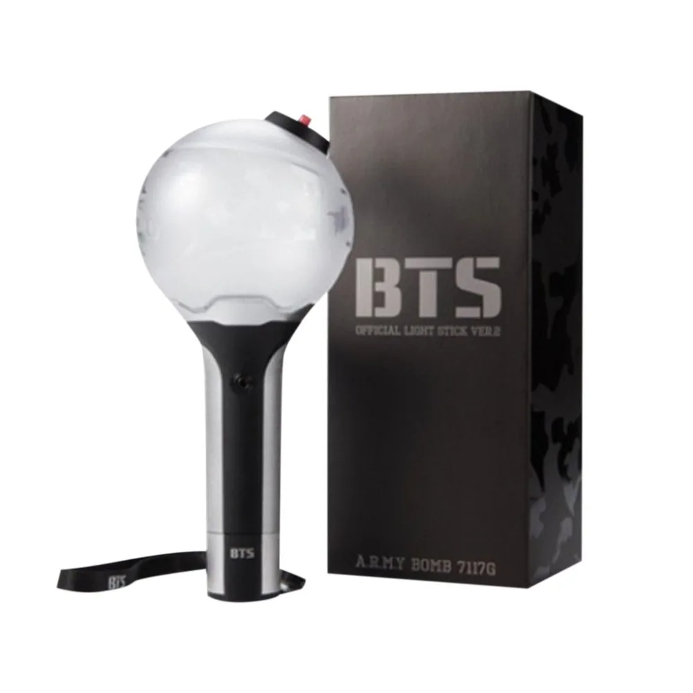 Горячие поп-BTS армия бомба Свет stick ver.2 хип-хоп Bangtan мальчики концерт light-up лампы Стик фанатский light-Up Коллекция игрушек для подарка