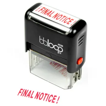 

bbloop Stamp "FINAL NOTICE!" Self-Inking Stamp Staionery