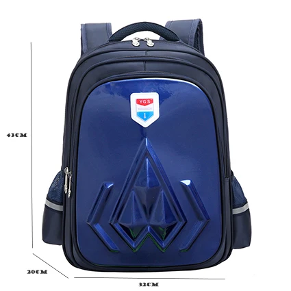 Новые Детские школьная сумка для мальчиков и девочек Водонепроницаемый Начальная Школа Рюкзак Дети Детский сад рюкзак ранцы Mochila Infantil - Цвет: big dark blue