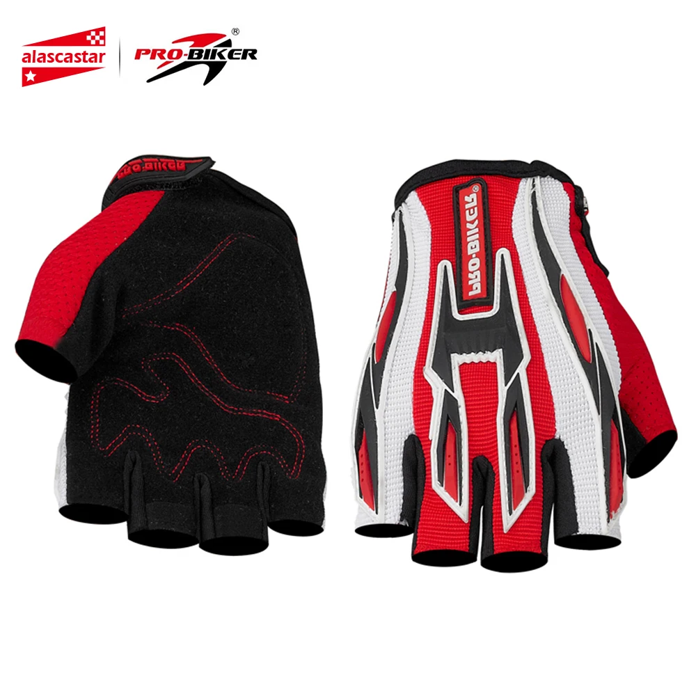 

PRO-BIKER Motorcycle Gloves Half Finger Gloves Motocross Off-Road Racing Gloves Breathable MTB Bicycle Cycling Gloves