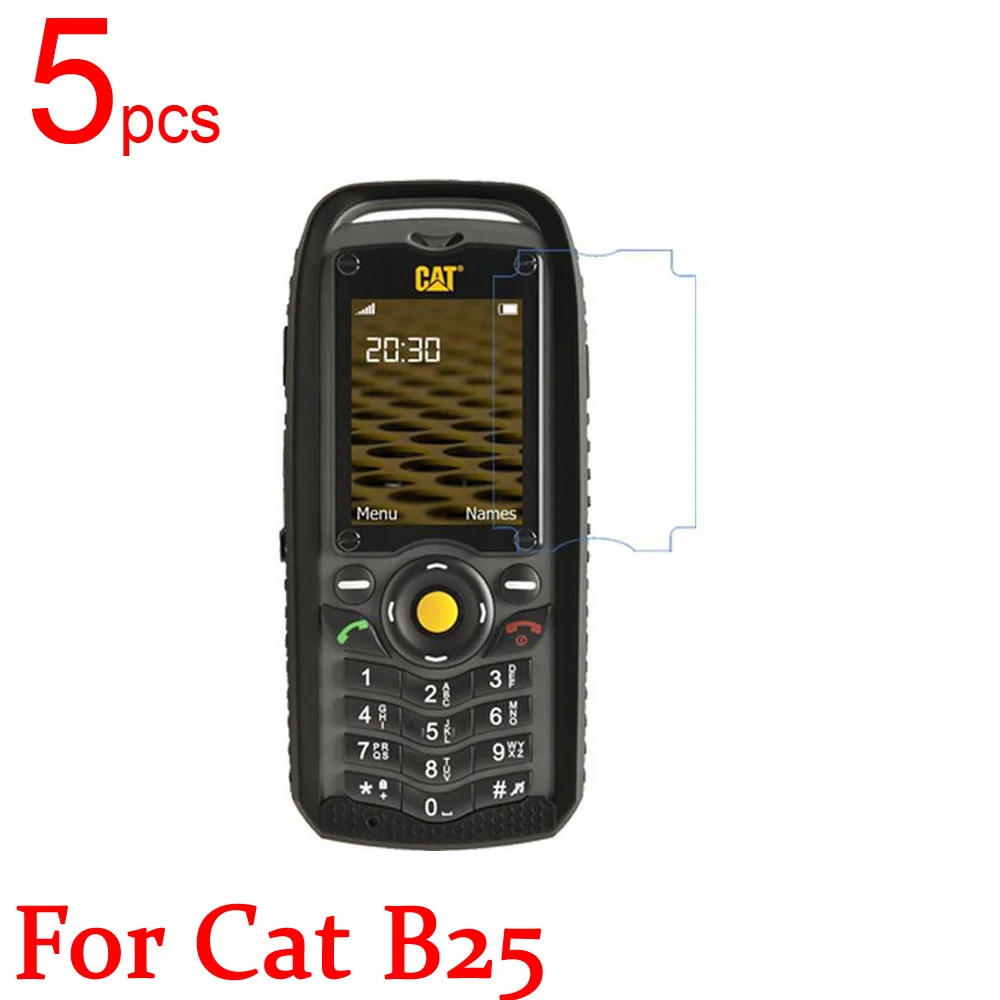 

5pcs glossy Ultra Clear/Matte/Nano anti-Explosion LCD Screen Protector Film Cover For Cat B25 Protective Film + cloth