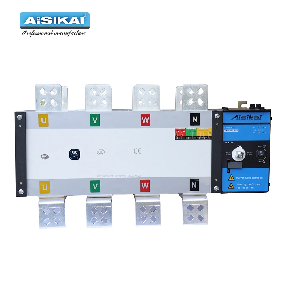 AISIKAI 4 P 800A ATS оригинальный ATS умный двойной мощность автоматический переключатель передачи