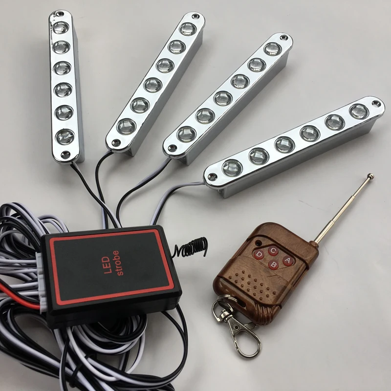 

Wireless control Car Led warning light Grill Auxiliary DRL Daytime running eagle eye strobe light Emergency flasher Led fog lamp