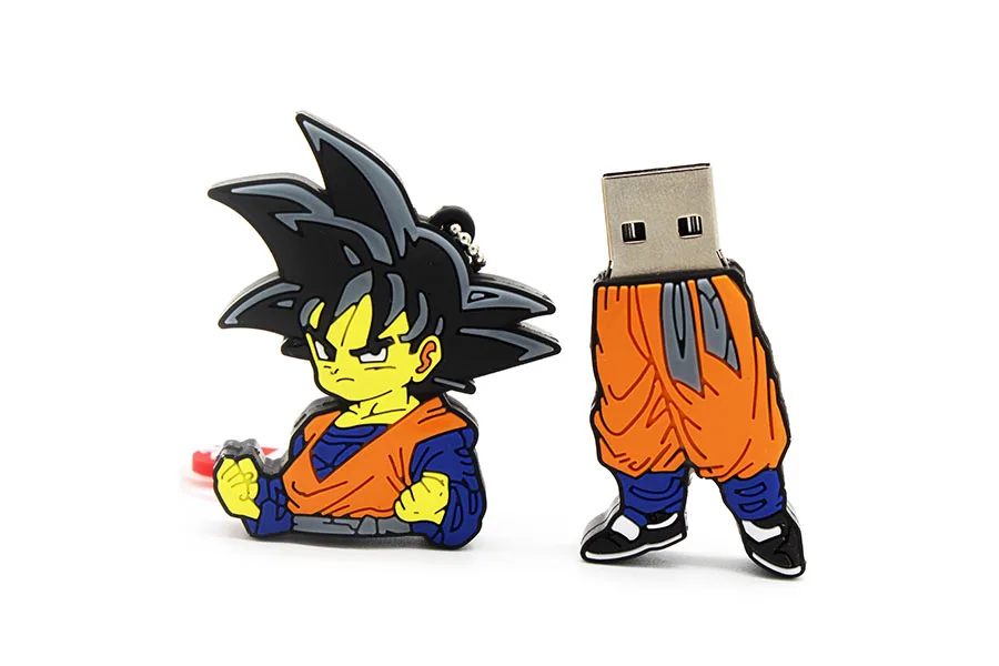 KING SARAS мультфильм 64 Гб Dragon Ball goku модель usb флеш-накопитель usb 2,0 4 ГБ 8 ГБ 16 ГБ 32 ГБ Флешка классный подарок