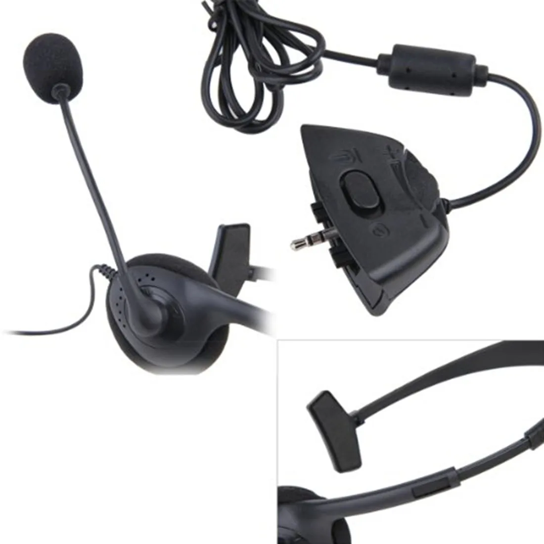 Marsnaska черный видео игра гарнитура на одно ухо наушники с микрофоном Микрофон для Xbox 360 Xbox360