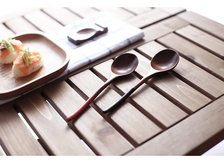 Посуда комплект из 3 предметов 16,5*4 см деревянные ложки Изысканный Милые эко-Кофе деревянная ложка Чай ложка посуда ткань чемоданчик