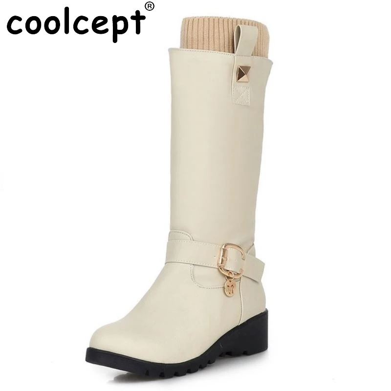 

Gladiator Botas Women Low Heel Half Short Boot Fashion Warm Plush Winter Mid Calf Snow Boots Footwear Shoes Size 34-39