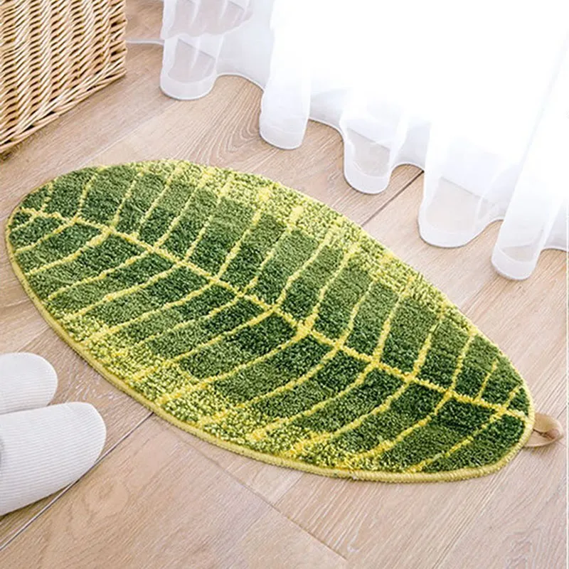 Balcony Floor Mat Leaf Shap Kitchen Carpet Doormat Living Room Rug Anti-Slip Floor Mats Home Decor Absorbent Mat Rugs and Carpet Balcony Floor Mat Leaf Shap Kitchen Carpet Doormat Living Room Rug Anti-Slip Floor Mats Home Decor Absorbent Mat Rugs and Carpet