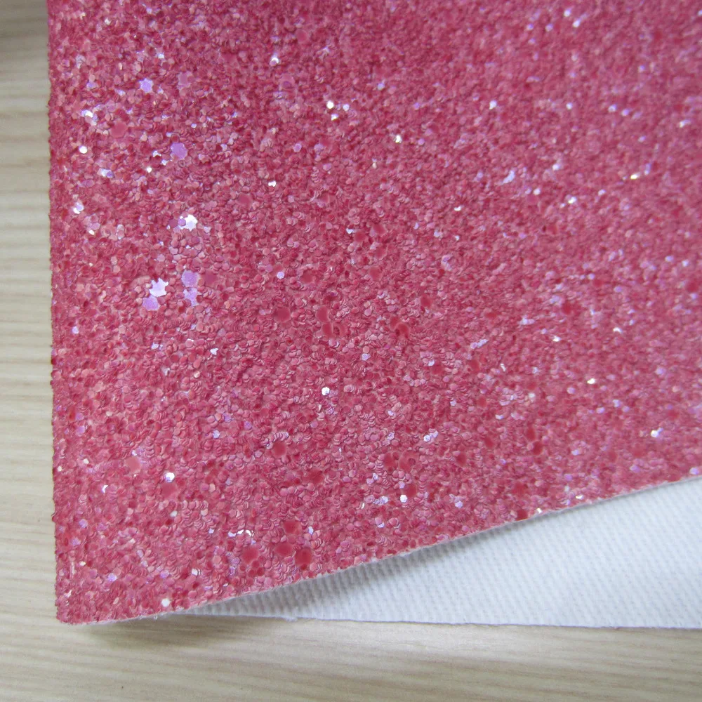 

A4 sheet 8"x11.8" Red Chunky Glitter Fabric Leather Faux PU Leather Fabric For craft Sewing bows DIY 1pieces F0098