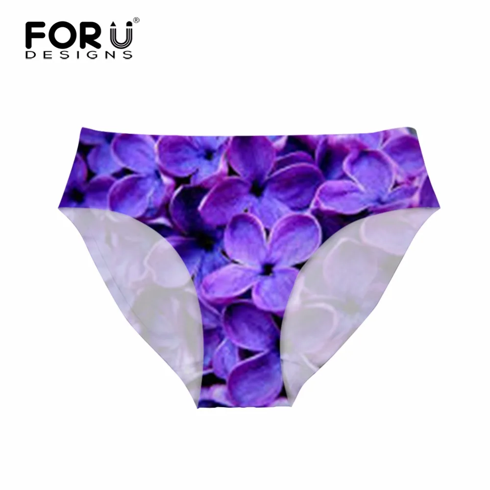 

FORUDESIGNS Brazil Bottom Thong Swimsuit Swimwear Separates Retro Flowers Printed Brazilian Bikini Bottoms Swimming Trunks Women