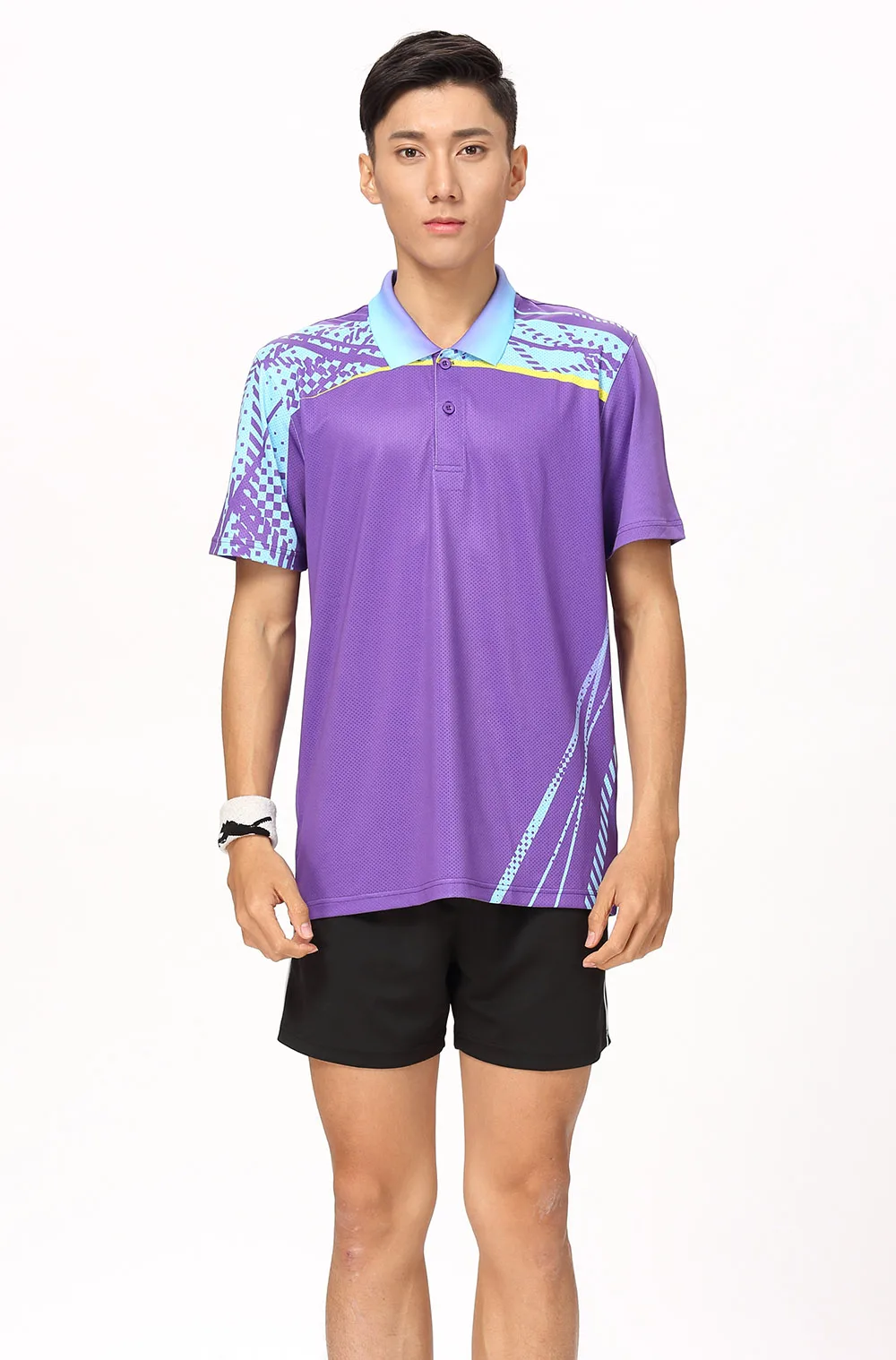 Новые спортивные комплекты одежды для бадминтона для женщин/мужчин, спортивные теннисные наборы, настольные теннисные наборы, быстросохнущие комплекты спортивной одежды 8805 - Цвет: Man one set