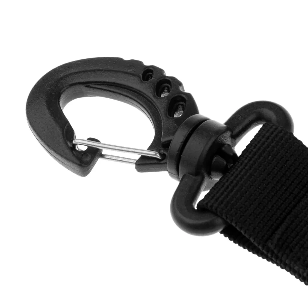 Stainless Steel Scuba Diving Lanyard  Spring Coiled Lanyard with Quick Release Buckle for Underwater Cameras Lights Torch 