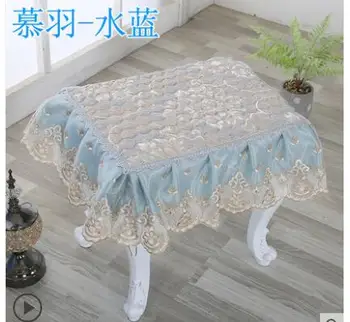

Square stool set home makeup stool cover four seasons universal piano dresser stool set modern minimalist lace